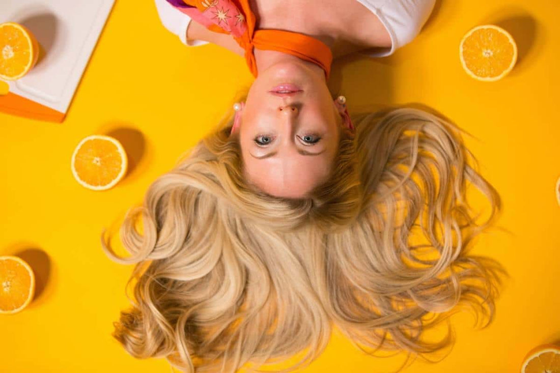 Vrouw met volle, gezonde haren