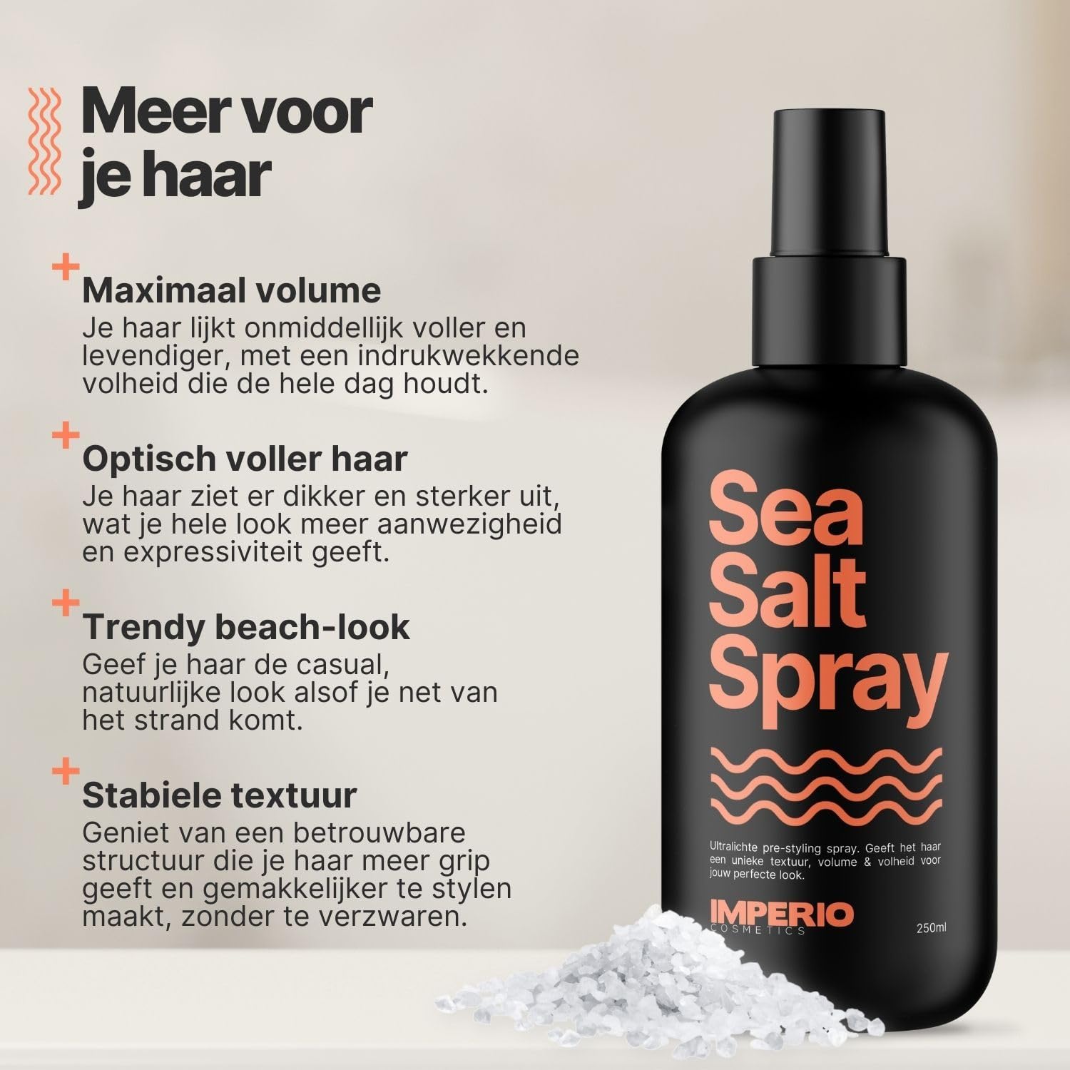 Sea Salt Spray Mannen & Vrouwen – Zeezoutspray - Meer volume - Beach Look