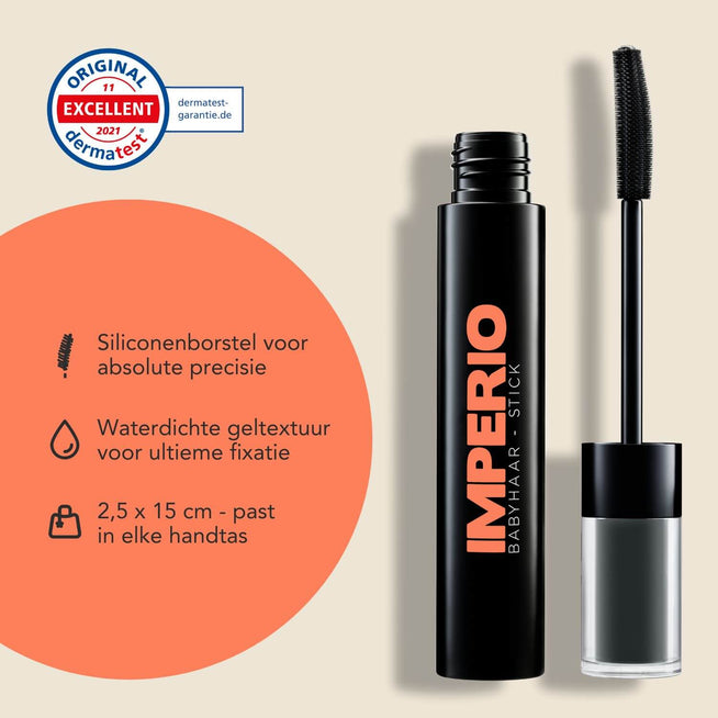 IMPERIO Babyhaartjes Gel · Babyhaartjes Mascara· Pluizig Haar · Babyhaartjes Voorhoofd · Babyhaartjes Wegwerken